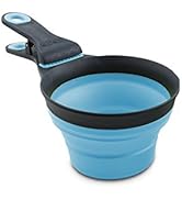 Dexas Popware for Pets Collapsible Klip Scoop, 3 in 1 Design Convenient Measuring Cup, Food Scoop...