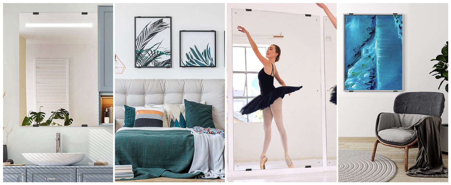 Metal Mirror Holder Kit