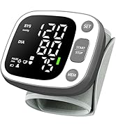 Oklar Blood Pressure Monitors for Home Use Rechargeable Wrist Digital BP Machine Cuff with LED Ba...