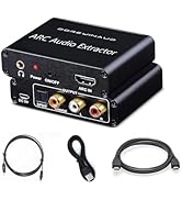 HDMI ARC Audio Extractor Converter,192KHz ARC Audio Extractor DAC Converter, Digital to Analog Au...