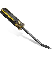 1 Pack Heavy Duty Staple Remover with Double Pronged Head, Tack Puller Industrial Staple Remover ...