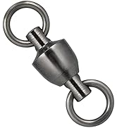 Dr.Fish 20 Pack Fishing Swivels Freshwater Ball Bearing Swivels Stainless Swivels Fishing Tackle ...