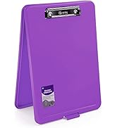 Clipboard with Storage Purple, Letter Size Storage Clipboard with Compartments Case for Nurse Tea...