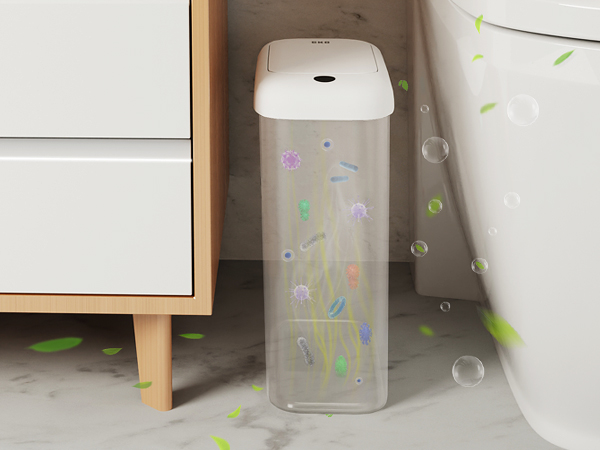 odorless smart trash can for bathroom