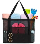 Black beach bag