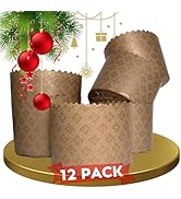 Panettone Pan Paska Bread Mold Kulich Easter Bread Paper Mold 12pcs Medium 350gr - Panettone Pape...