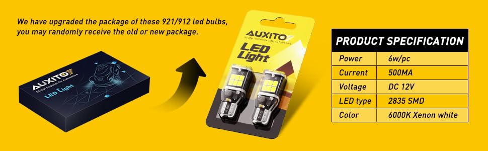921 LED BULBS PACKAGE