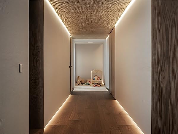 3500K COB LED Strip light for Corridor, Bendable, Dimmable, Cuttable, Flexible, Durable, Small, thin