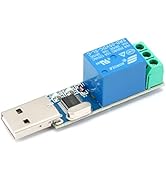 JESSINIE USB Serial Port Control Relay Module Sturdy Durable Lightweight USB Relay Module USB Int...