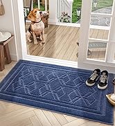 blue indoor door mat