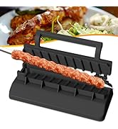 Large Kebab Maker Press, PEOUWNES Plastic Kabab, Kabob Maker Barbecue Skewers, Quick Tool for Mak...