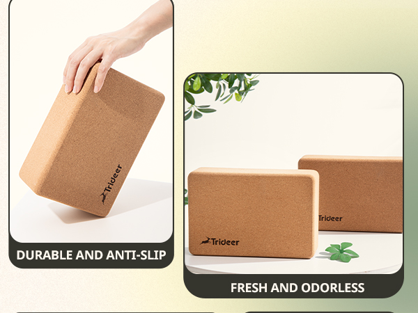cork yoga blocks 2 pack