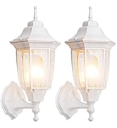 EMART Outdoor Front Porch Light, Exterior Anti-Corrosion, Waterproof Aluminum &amp; Glass Shades Wall...