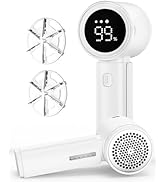 ASNUG Fabric Shaver, Electric Lint Remover, Sweater Shavers to Remove Pilling with 3 Speeds, 6 Le...