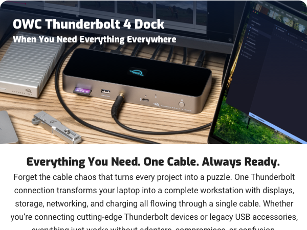 OWC Thunderbolt 4 Dock
