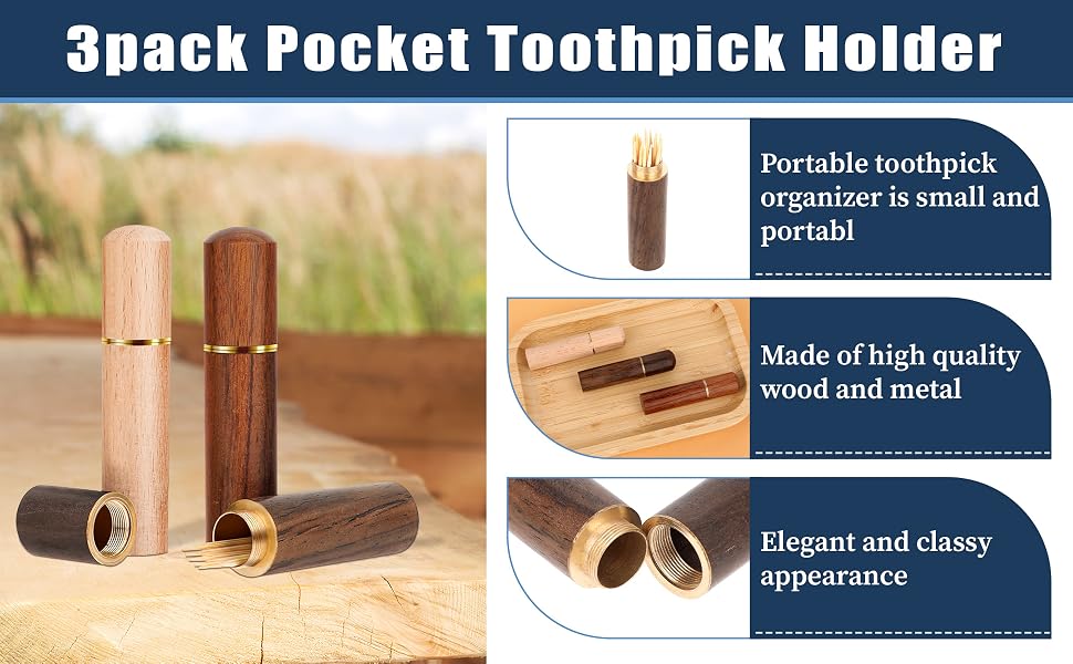 Waterproof Handmade Craft Toothpick Pocket Box