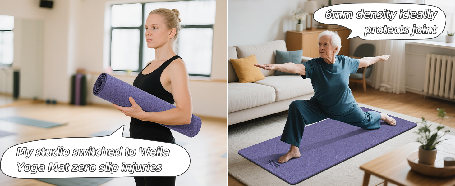 yoga mat with strap