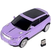 Car Mouse Mini Small Cool SUV Car Shaped Wireless Mouse Portable 2.4GHz Optical Cordless Mice wit...