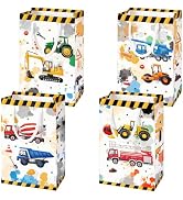 WERNNSAI 16PCS Construction Party Bags - Construction Themed Birthday Party Supplies Truck Party ...