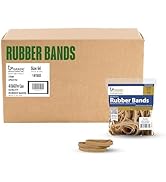 Upgrade Office Supply Rubber Bands, Size 64 (3-1/2 x 1/4), 80 Bands, 1/4 lb, 40-Pack CASE, USA