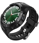 Dexnor Samsung Galaxy Watch 6 Classic Band [47mm] [43mm], [Raised Bezel & Snap-on] Rugged Shockpr...