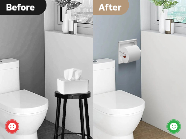 Recessed Toilet Paper Holder