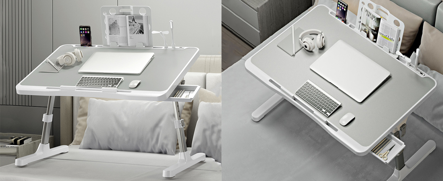 Portable Laptop Bed Desk Tray for Eating Working Writing Reading