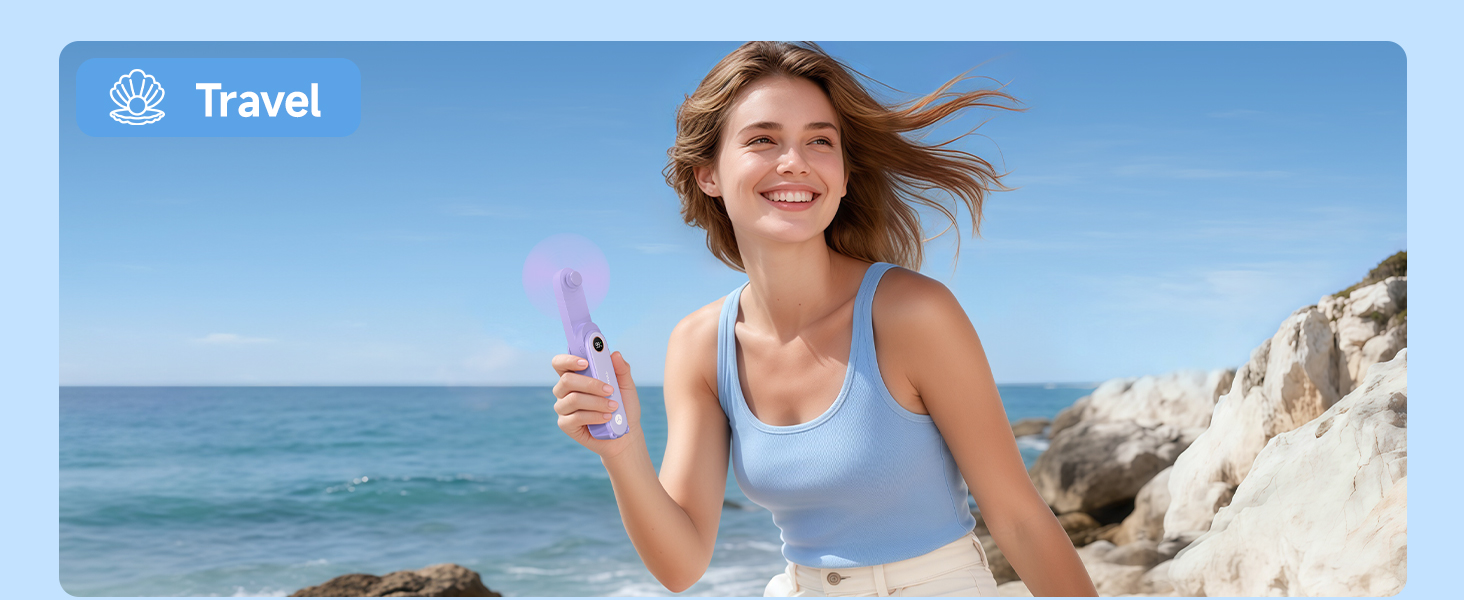 handheld fan rechargeable; folding fan;