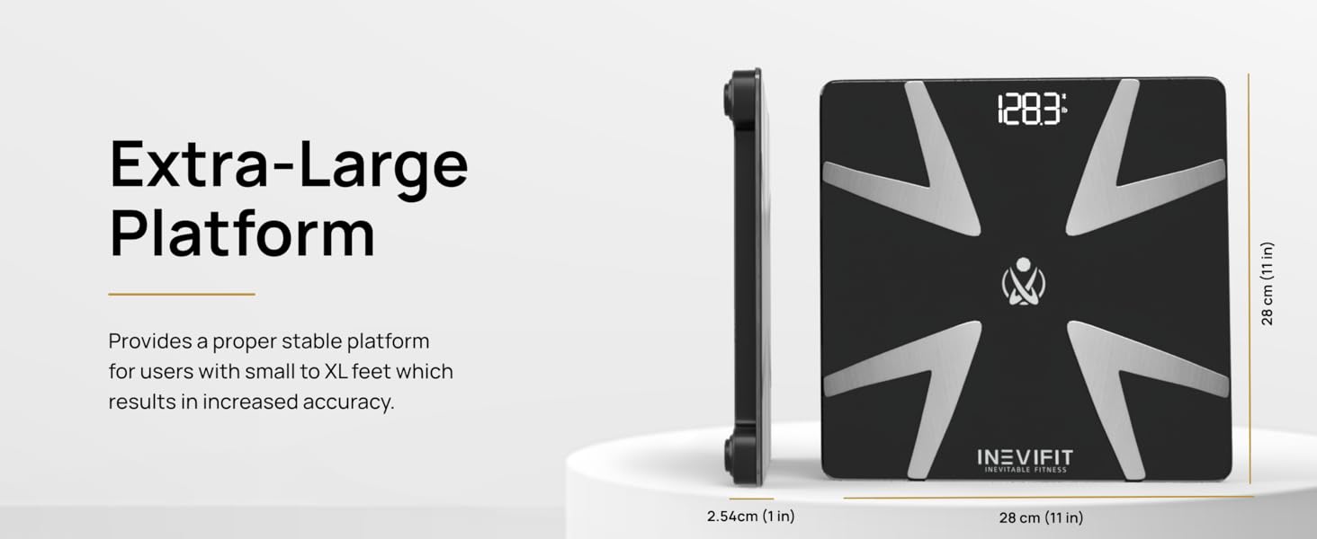 I-BF001 - INEVIFIT - Best Smart Body Fat Scale - Premium A+
