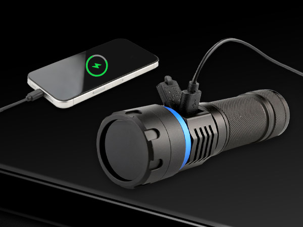 flashlight flashlights high rechargeable lumens led powered battery flash bright powerful