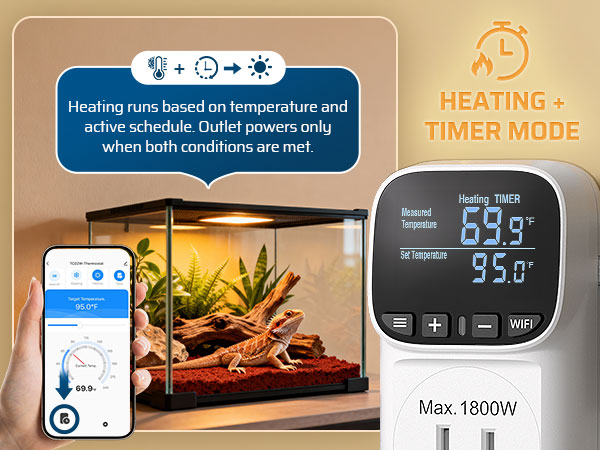 Heating + Timer Mode