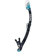Pro Shot Tidal Dry Snorkel, Lightweight, Easy Breathing, for Snorkelling, Scuba Diving, and Swimm...