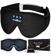 MUSICOZY Sleep Headphones Bluetooth Sleep Mask 3D Wireless Music Sleeping Headphones Headband Eye...