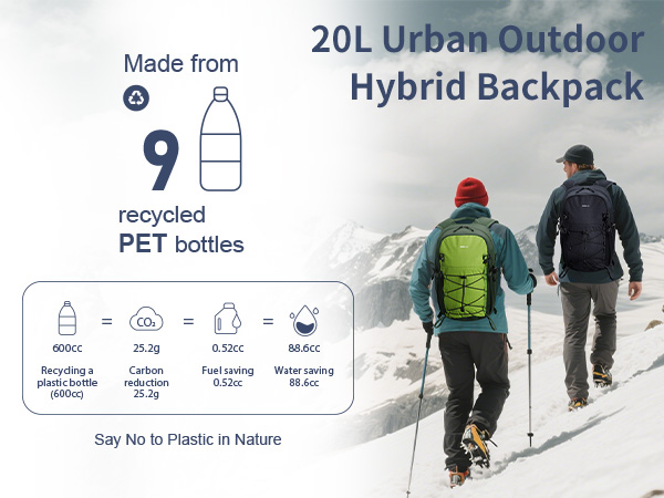 20L urban outdoor hybrid backpack