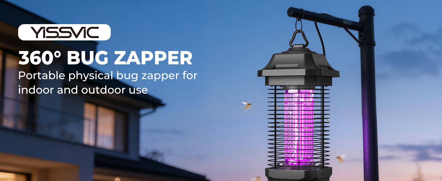 plug in bug zapper handing on the porches