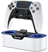 NEWDERY PS5 Controller Charger Staion, Fast Charging Dock for Playstation 5 Controllers, Single C...