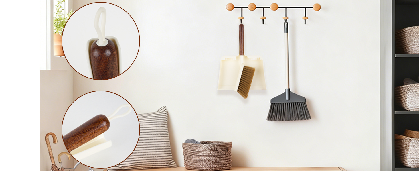hand broom brush and pan