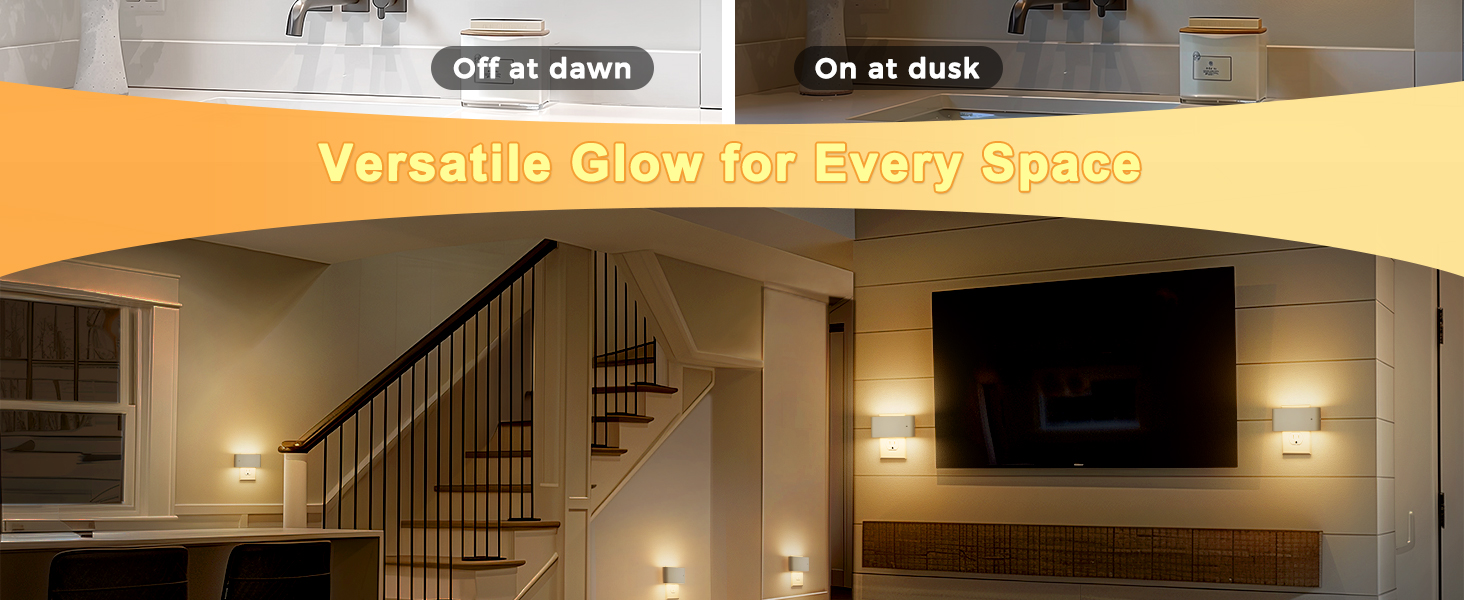 night light 3000k warm white soft white nightlight for bathroom bedroom hallway