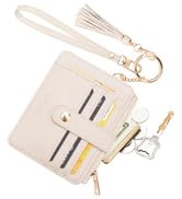 COOLANS Silicone Bracelet Wristlet Wallet Credit Card Holder RFID,ID Window,Key Ring Tassel,Slim ...
