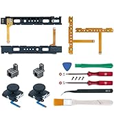 Mcbazel 18 in 1 Replacement Repair Kit for N-Switch Joy-Con with Screwdrivers Opening Tool, 3D Le...