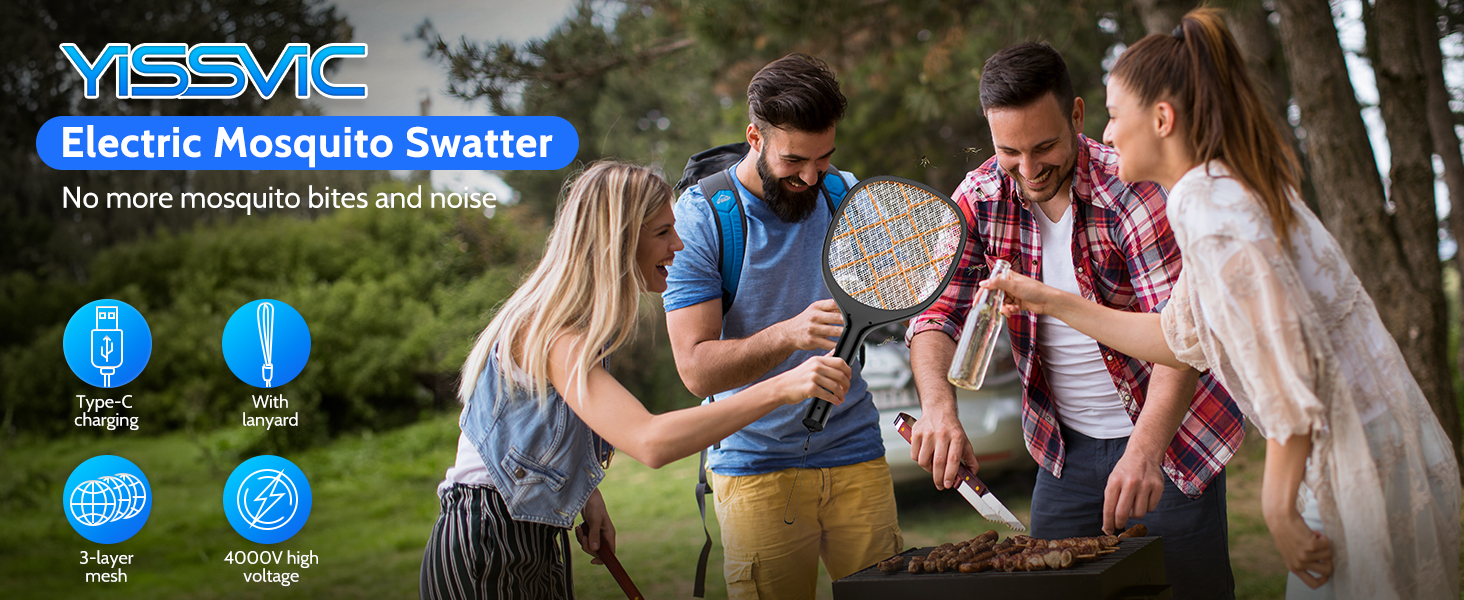 YISSVIC Electric Fly Swatter 4000V Bug Zapper