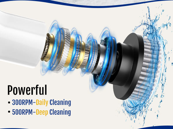 Electric spin scrubber