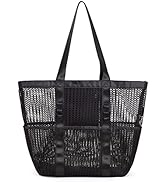 Mesh Beach Tote Large Bag 2022 Upgrade for Women with Multiple Pockets for Family Travel Swimming...