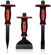 TOOLEAGUE Heavy Duty Masonry Chisel Set,11 inch Point Chisel and Flat Chisel, 8 inch Brick Chisel...