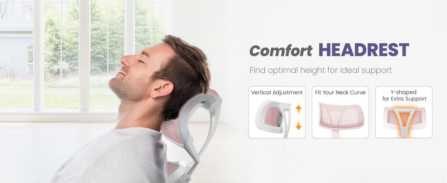 Adjustable headrest to fit everyone&amp;#39;s ideal support