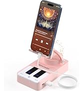 JTEMAN Cell Phone Stand with Bluetooth Speaker and Charging Stand,Piano Keys Design,Birthday Gift...