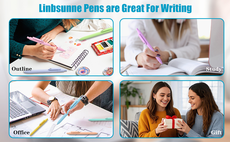 nice gel pens 0.5 mm for gift