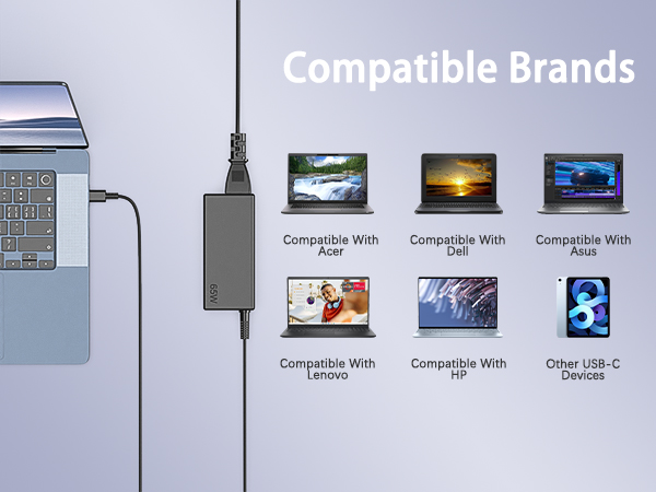 USB C Chromebook Laptop Charger