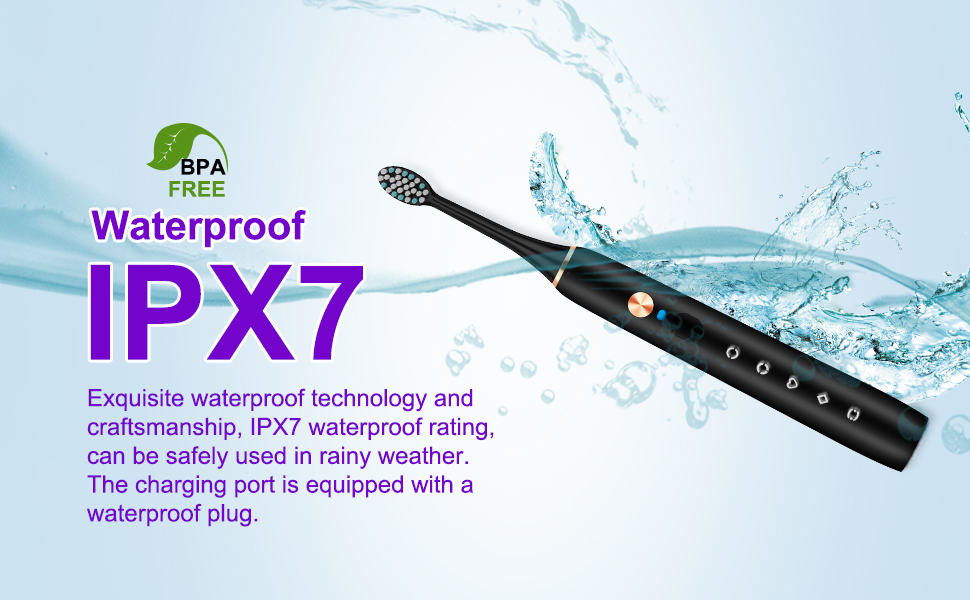Waterproof toothbrush