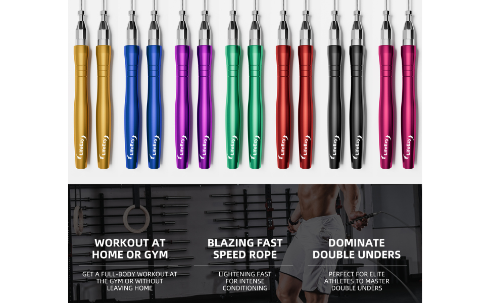 Best jump ropes for fitness many colors